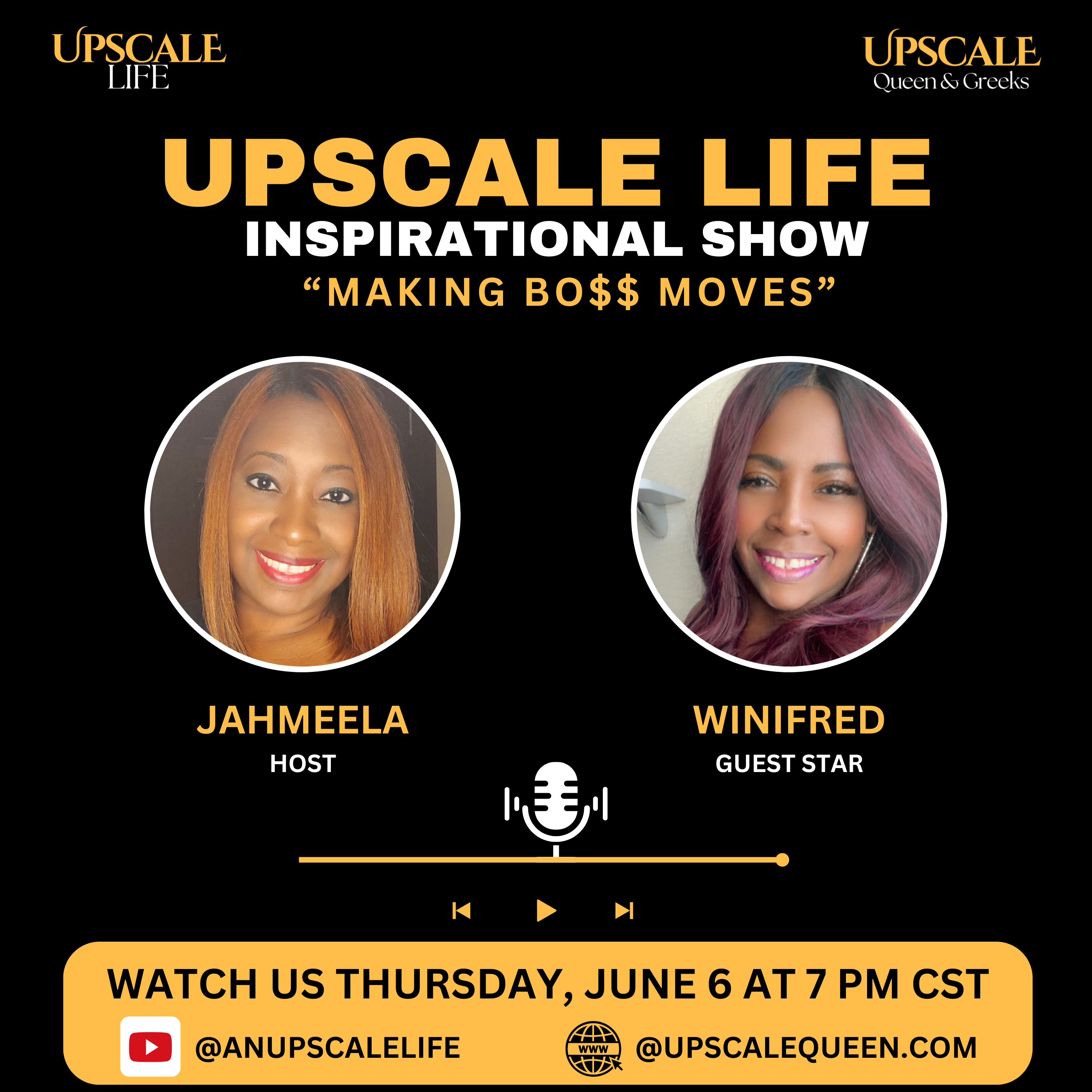 Living an Upscale Life Inspirational Show featuring Winifred