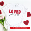 Loved John 3:16, Valentine, Valentine's Day DTF or Sublimation Transfer, Ready to Press