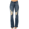 Judy Blue Knee Destroy Tall Flare Jeans